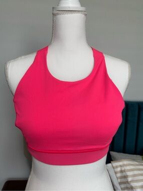 lululemon athletica High-Neck Sports Bra - Bright Pink